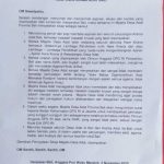 Surat pernyataan Majelis Desa Adat Bali mendukung protes masyarakat Bali yang memprotes pernyataan Arya Weda Karna. Foto: Lintasnusanews.com/Istimewa