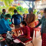 Vaksinasi penyandang disabilitas di Denpasar Bali dengan penerapan prokes Covid19. Foto: Ist