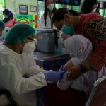 Vaksinasi anak di Jakarta. Foto: Dok KSP