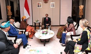 Presiden Jokowi bertemu PBB pada pembukaan GPDRR 2022 di Nusa Dua Bali, Rabu (25/05/2022). Foto: Setpres
