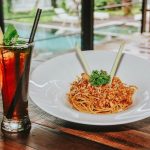 Spaghetti Rendang khas The 101 Fontana Seminyak Bali. Foto: ist