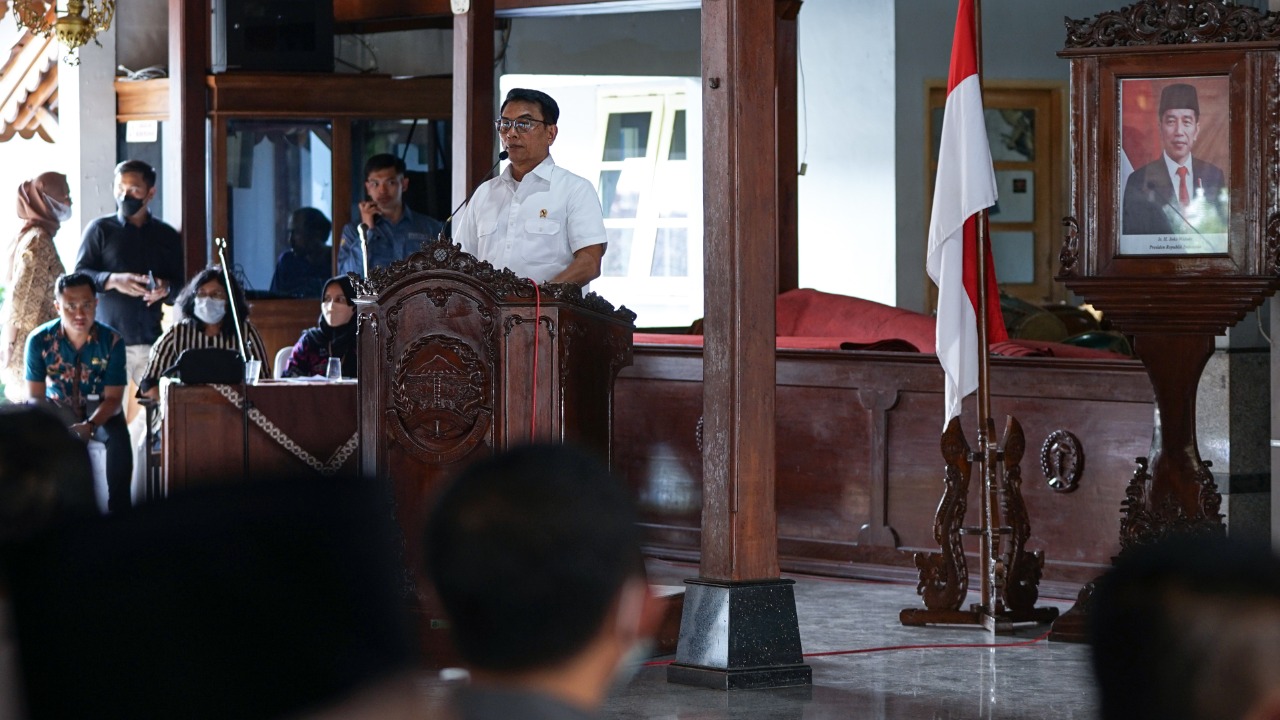 Moeldoko saat menghadiri Politeknik Gusdurian di Purwekerto Jawa Tengah, Jumat (02/09/2022). Foto: ist