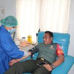 Donor darah Kodim Flores Timur, Rabu (14/12/2022). Foto: Lintasnusanews.com/Boro Huko