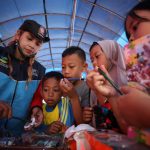 Anak pengungsi Cianjur Jawa Barat mulai sekolah. Foto: ist